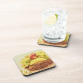 Dessous-de-verre "Panier de fruits" jolie photo. Commandez dès main (Côté Droit)