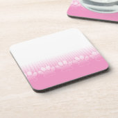 Dessous-de-verre Paniers Roses Et Blancs Avec Arrière - plan De New (Côté gauche)