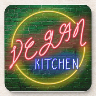Dessous-de-verre Panneau cuisine Neon Vegan