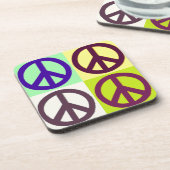 Dessous-de-verre Panneau de Paix Pop Art (Côté gauche)
