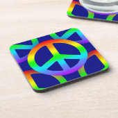 Dessous-de-verre Panneau de paix Rainbow (Côté gauche)