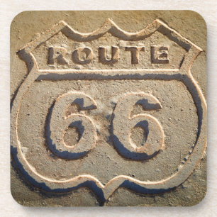 Dessous-de-verre Panneau historique de la route 66, Arizona