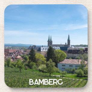 Dessous-de-verre Panorama de la vieille ville historique de Bamberg