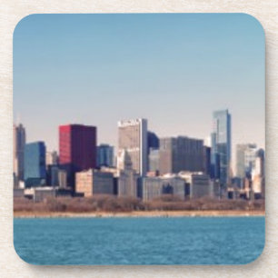 Dessous-de-verre Panorama de l'horizon de Chicago