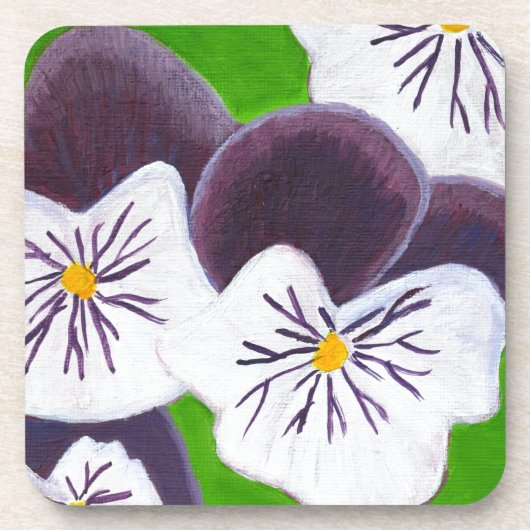 Dessous-de-verre Pansies (Devant)