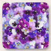 Dessous-de-verre Pansies Colorées, Jolies Fleurs, (Devant)