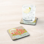 Dessous-de-verre Pansies dans un bol (Côté Droit)