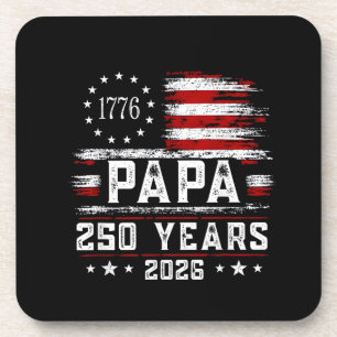 Dessous-de-verre Papa américain drapeau 250 ans 4 juillet Gran
