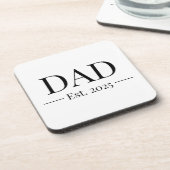 Dessous-de-verre Papa établi 2025 (Côté gauche)