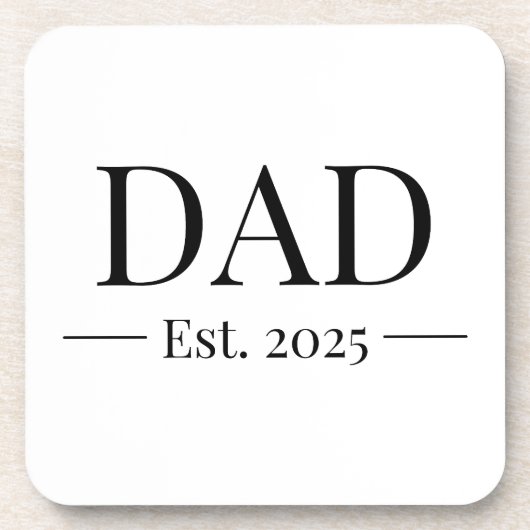 Dessous-de-verre Papa établi 2025 (Devant)