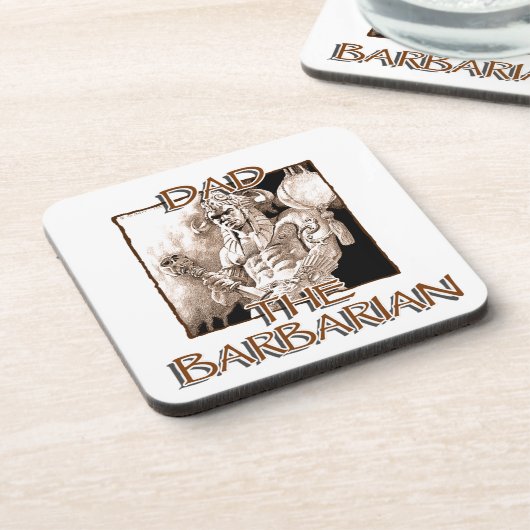 Dessous-de-verre Papa le barbare (Côté gauche)