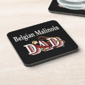 Dessous-de-verre Papa Malinois belge (Côté gauche)