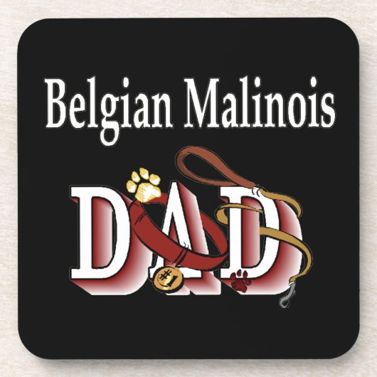 Dessous-de-verre Papa Malinois belge (Devant)
