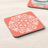 Dessous-de-verre Papaya Mandala (Côté gauche)