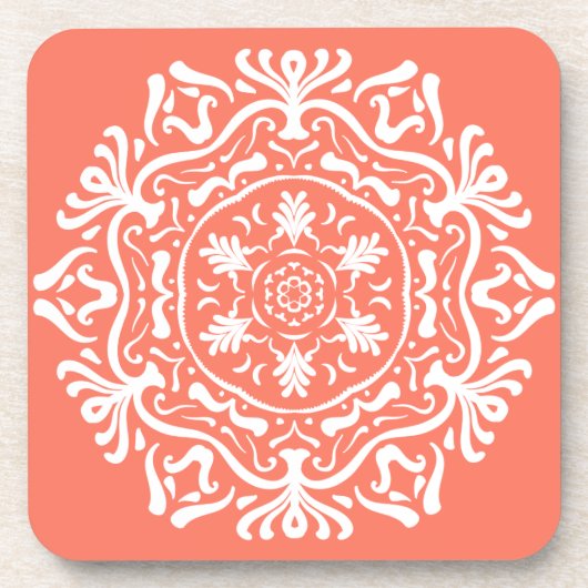 Dessous-de-verre Papaya Mandala (Devant)