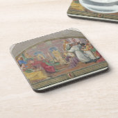 Dessous-de-verre Pape Eugene IV consacrant le couvent de San mars (Côté gauche)