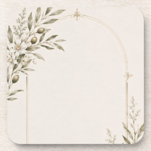 Dessous-de-verre Papeterie de mariage romantique au vignoble 