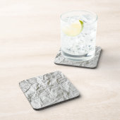 Dessous-de-verre Papier ridé drôle (Côté Droit)