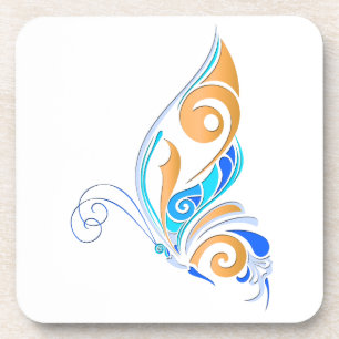 Dessous-de-verre Papillon Abstrait