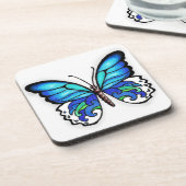 Dessous-de-verre Papillon Aqua (Côté gauche)