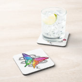 Dessous-de-verre Papillon arc-en-ciel (Côté Droit)