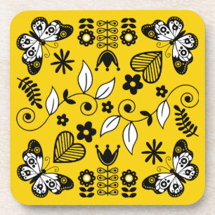 Dessous-de-verre Papillon art populaire scandinave