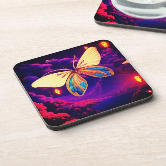 Dessous-de-verre Papillon Artistique (Côté gauche)