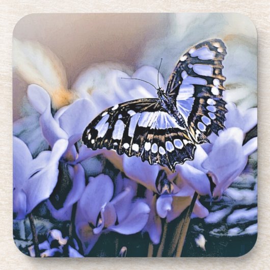Dessous-de-verre Papillon bleu (Devant)