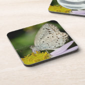 Dessous-de-verre Papillon couleur crème tacheté (Côté gauche)