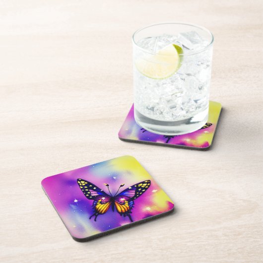 Dessous-de-verre Papillon d'art (Côté Droit)