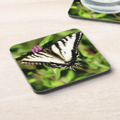 Dessous-de-verre Papillon de machaon de tigre. Papilio glacus. (Côté gauche)