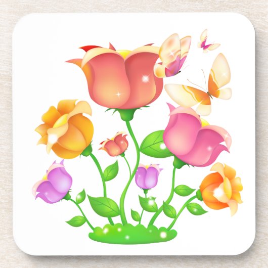 Dessous-de-verre Papillon du jardin de Tulip (Devant)