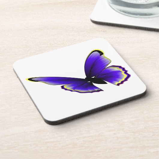 Dessous-de-verre Papillon pourpre (Côté gauche)