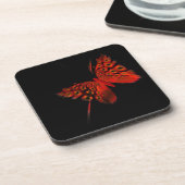 Dessous-de-verre Papillon rouge (Côté gauche)
