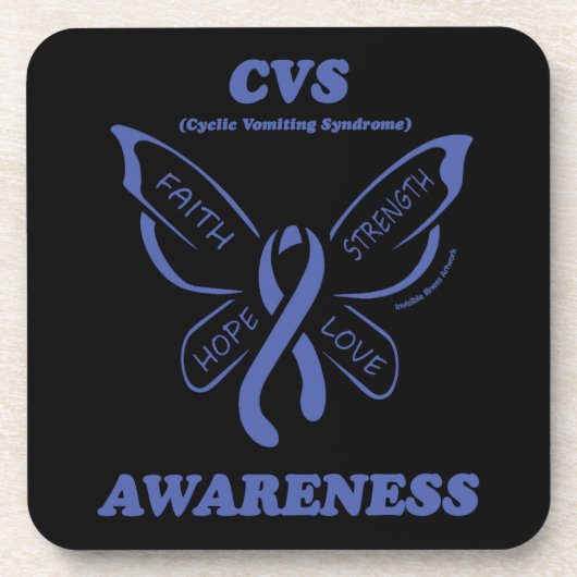 Dessous-de-verre Papillon/sensibilisation...CVS (Devant)
