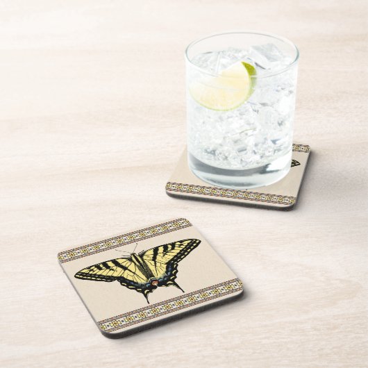 Dessous-de-verre Papillon Southwestern jaune Swallowtail (Côté Droit)