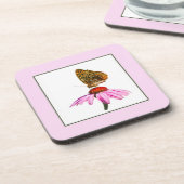 Dessous-de-verre Papillon sur confleur pourpre (Côté gauche)