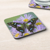 Dessous-de-verre Papillon sur Violet (Côté gauche)