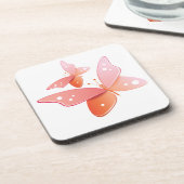 Dessous-de-verre Papillons de pêche (Côté gauche)