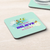 Dessous-de-verre Papillons et fleurs avec citation magique (Côté gauche)