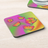 Dessous-de-verre Papillons & Fleurs (Côté gauche)