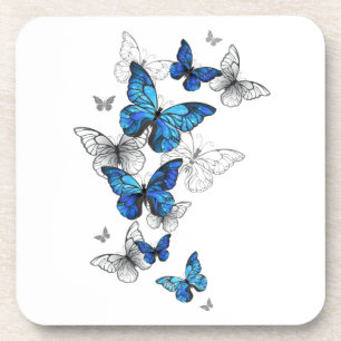 Dessous-de-verre Papillons volants bleus Morpho