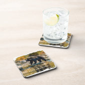 Dessous-de-verre Pâque de boisson de l'ours jaune (Côté Droit)
