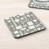 Dessous de verre Pâques "Vin et Pâque Matzah" (Côté gauche)