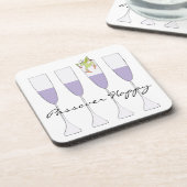 Dessous de verre Pâques "Vin Pâque & Matzah" (Côté gauche)