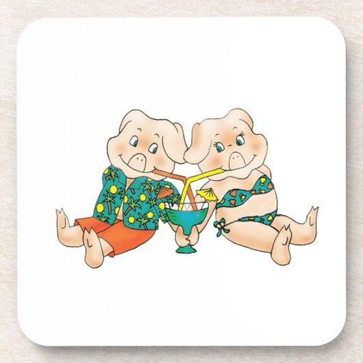 Dessous-de-verre Paradis de porcs (Devant)