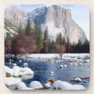 Dessous-de-verre Parc national de Yosemite en hiver
