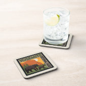 Dessous-de-verre Parc national de Yosemite | Famille d'ours (Côté Droit)