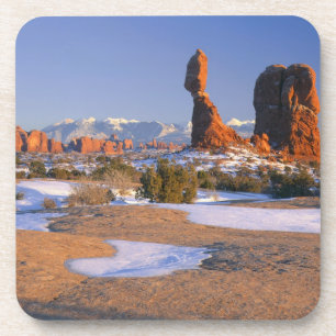 Dessous-de-verre PARC NATIONAL DES ARCHES, UTAH. États-Unis. Balanc