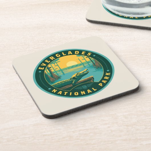 Dessous-de-verre Parc national des Everglades (Côté gauche)